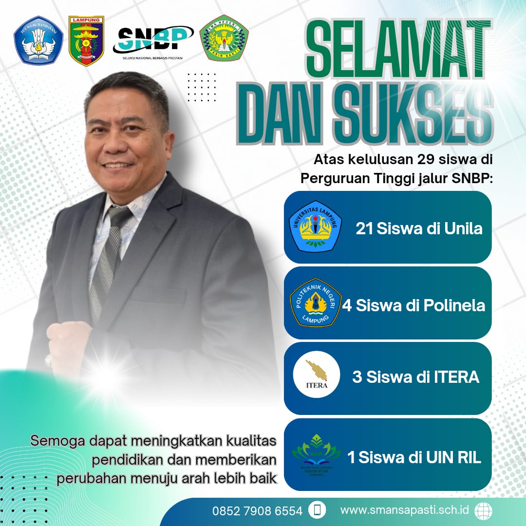 SISWA - SISWI SMA N 1 PASIR SAKTI LOLOS SNBP 2025