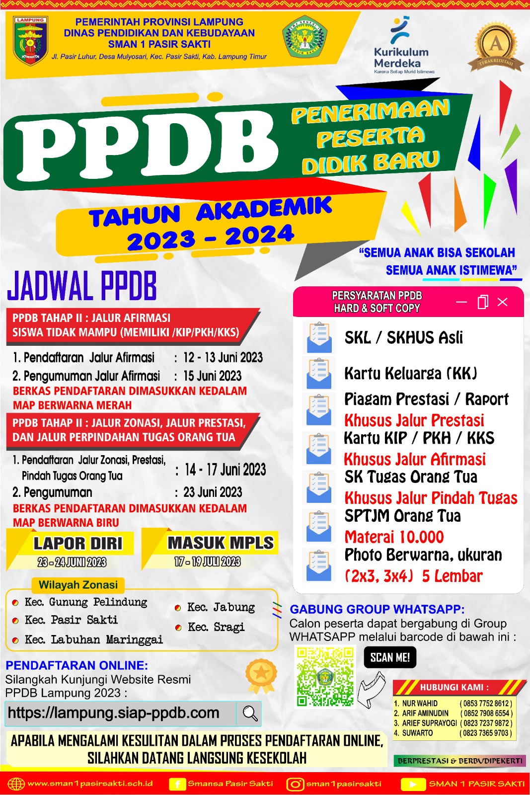 PENERIMAAN PESERTA DIDIK BARU (PPDB)